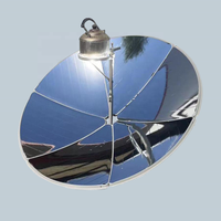 Four solaire parabolique en acier au carbone, diamètre 135 cm, température de focalisation 1100, sans combustible, sans électricité