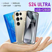 Mini Teléfono Inteligente Educativo S24 HD Deca Core Francés 4G LTE Android Desbloqueado Doble SIM para Estudio, Libros Electrónicos y Aprendizaje Escolar