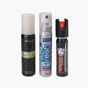 Empty aluminium aerosol cans with spray 20ml25ml30ml