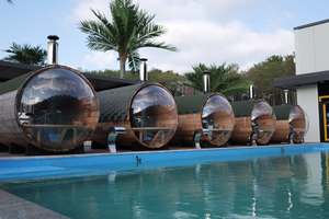 Hemlock de madera de cedro <span class=keywords><strong>canadiense</strong></span> puro, jardín de madera de <span class=keywords><strong>pino</strong></span> blanco, sala de Sauna de vapor seco para exteriores con calentador de estufa de leña - Product Image 3