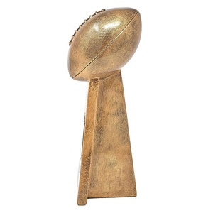 Trofeo de fútbol <span class=keywords><strong>Lombardi</strong></span> de oro antiguo, campeón de la Liga, trofeo de rugby de poliresina, premios de fútbol de resina para recuerdo - Product Image 4