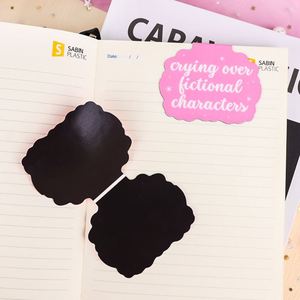 Custom High Quality Cartoon Paper Hard Enamel <b>Magnetic</b> Blank Bookmark with UV Printing Around the World for Promotional Use - Product Image 2