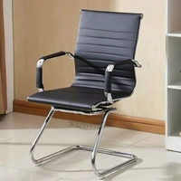 Chaise de bureau ergonomique en maille à accoudoirs fixes pour la maison et le bureau, modèle économique