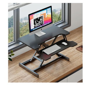 Escritorio de ordenador portátil neumática ajustable de altura de elevación, mesa de pie, convertidor de escritorio, muebles de oficina de madera - Product Image 2