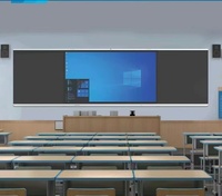Tableau blanc interactif Nano de 75 pouces, 40 points tactiles IR, système d'exploitation Android/Windows, 4G/8G de RAM, temps de réponse de 6 ms, 4K 16:9, garantie d'un an