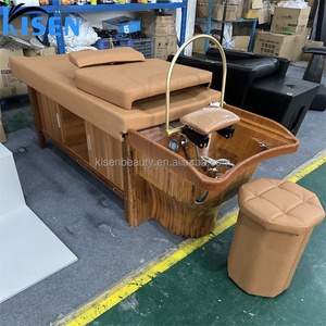Kisen Massage Equipment Hair Spa Wash Salon Shampoo <b>Bed</b> Special Multifunctional Hydrotherapy Circulating <b>Bed</b> for Barber Shop - Product Image 1
