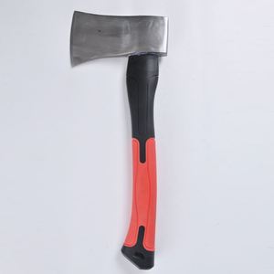Hacha de Supervivencia para Camping de Grado Industrial 45 #   Hacha de Acero con Mango de Madera y Parte Trasera Plana para Cortar y Abatir Árboles al Aire Libre - Product Image 3