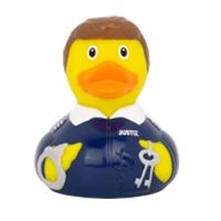 Canard en caoutchouc flottant personnalisé pour tout-petit, design coloré, non toxique, sans BPA, grande taille, mignon pour bébé et enfant