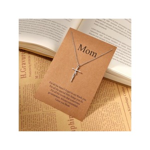สร้อยคอจี้รูปกางเขน Lcherry Faith ทำจากสแตนเลส สไตล์ทันสมัยสำหรับผู้หญิง เครื่องประดับศาสนาคริสต์ ของขวัญวันแม่ - Product Image 5
