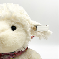 Réaliste chèvre peluche animal en peluche personnalisé porte-clés mouton grand poids anxiété mouton en peluche
