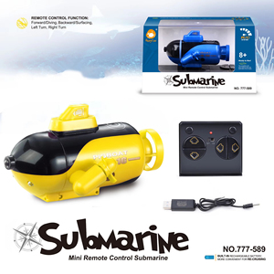 Bateau télécommandé miniature de haute qualité à 4 canaux, jouet pour enfants, modèle de <span class=keywords><strong>sous</strong></span>-<span class=keywords><strong>marin</strong></span> électrique télécommandé <span class=keywords><strong>avec</strong></span> lumières, piles incluses, prêt à l'emploi - Product Image 1