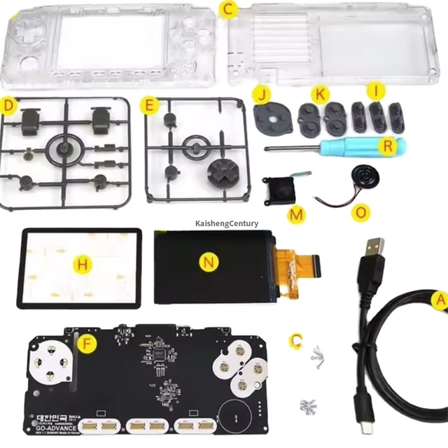 Spot ODROID-GO ADVANCE 2.0 Handheld Game Console DIY Set RK3326 A35 Analog PSP