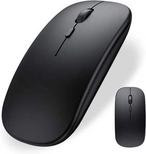 Black Usb Mini OEM ABS 2.4G Wireless <b>Bluetooth</b> Portable Optical <b>Mouse</b> Rechargeable Ergonomic Dual Mode <b>Bluetooth</b> 3.0 <b>Mouse</b> - Product Image 1
