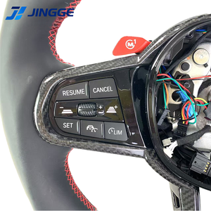 Para <span class=keywords><strong>BMW</strong></span> G20 G30 1/2/3/4/5-series <span class=keywords><strong>M2</strong></span> M3 X1 X3 X5 X6 F10 F30 fibra de carbono Alcantara personalizada forjada con <span class=keywords><strong>volante</strong></span> deportivo LED - Product Image 3