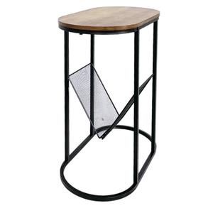 Home Office tavolino da caffè in <span class=keywords><strong>metallo</strong></span> per piedi <span class=keywords><strong>e</strong></span> <span class=keywords><strong>legno</strong></span> Desktop per Laptop con libro portariviste - Product Image 4