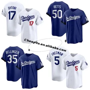 Wholesale Stitched Los Angeles Baseball Jersey Men's White American Baseball Softball Uniform #17 Ohtani 50 Betts