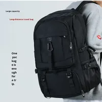 Sac à dos imperméable pour homme avec une capacité ultra-grande pour les voyages, l'utilisation en plein air, style sportif décontracté, doublure en polyester, sac à dos pour motard