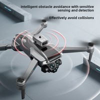 Drone pliable M66 MAX HD FPV télécommandé avec écran, moteur brushless, double caméra, construction en plastique et évitement d'obstacles