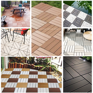 Trắng tếch nâu đen Terrace tầng Composite <span class=keywords><strong>WPC</strong></span> <span class=keywords><strong>decking</strong></span> gạch gỗ nhựa <span class=keywords><strong>WPC</strong></span> lồng vào nhau DIY gạch lát sàn - Product Image 3