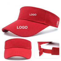 Casquette de plage en gros, protection UV, pour hommes et femmes, visière de sport pour tennis et softball, chapeau pare-soleil personnalisé avec logo, visière d'été pour la course à pied