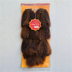 Extensiones de Cabello de Fibra de Proteína Duraderas al por Mayor, 7x 16 pulgadas, 220g, con Doble Trama Cosida a Máquina, Retardantes de Llama - Product Image 2