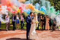 Nouveauté de fête de fumée de révélation de sexe de couleur bleue et rose personnalisée en usine