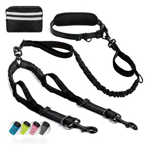 Çok Fonksiyonlu İki Köpek İçin Yansıtıcı Geri Çekilebilir Evcil Hayvan Tasması, Koşmak İçin Eller Serbest Köpek Tasması - Product Image 2