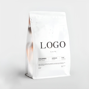 Bolsas de Embalaje de PE con Fondo Plano, Reutilizables, a Prueba de Olores y Humedad, con Cierre de Cremallera, para Proteína en Polvo y Granos de Café, con Logotipo Personalizado - Product Image 2