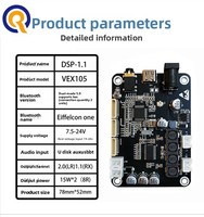 DSP pour Module Amplificateur de Puissance 5.0 15W*2 Stéréo Division de Fréquence Électronique Appairage TWS 2.0/1.1 Fabriqué en Chine Modèle X