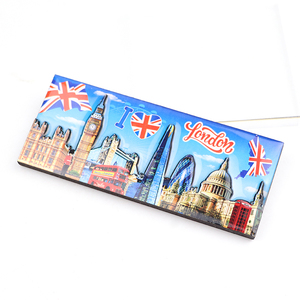 Imán de Madera MDF Personalizado al por Mayor, Recuerdo de <span class=keywords><strong>Viaje</strong></span> de Ciudades, Imán 3D de <span class=keywords><strong>Londres</strong></span> para Refrigerador - Product Image 2