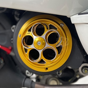 ฝาครอบป้องกันหม้อน้ำสำหรับรถจักรยานยนต์150 Vespa Sprint Primavera อลูมิเนียม CNC ที่ครอบพัดลมระบายความร้อนเครื่องยนต์แบบหมุนได้ - Product Image 4