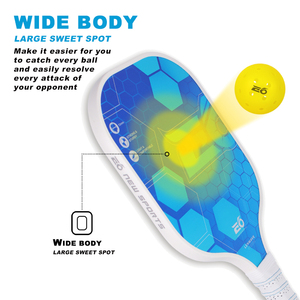 Paleta <span class=keywords><strong>de</strong></span> Pickleball Personalizada <span class=keywords><strong>de</strong></span> Fibra <span class=keywords><strong>de</strong></span> Carbono Profesional Ligera <span class=keywords><strong>de</strong></span> 14 mm con Pelotas <span class=keywords><strong>de</strong></span> Pickleball - Product Image 4