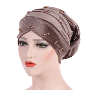 Nouveaux Bonnets Tendance de Créateurs avec Perles, Capuchons Hijab de Grossiste sous Foulard pour Femmes, Usage Quotidien Décontracté Quatre Saisons - Product Image 5
