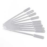Pipette Pasteur en plastique graduée jetable de laboratoire 1ml 2ml 3ml pour transfert stérile