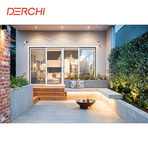 ทนต่อแรงกระแทกภายนอกที่ทันสมัยเลื่อนกรอบประตูอลูมิเนียมที่มีกระจกสองชั้น - Product Image 5