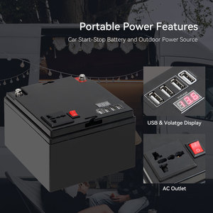 Exliporc 12V 25Ah Lithium Ion <span class=keywords><strong>Batterie</strong></span> de démarrage de voiture Mini centrale électrique portable avec fonction de démarrage et d'arrêt Lifepo4 - Product Image 2