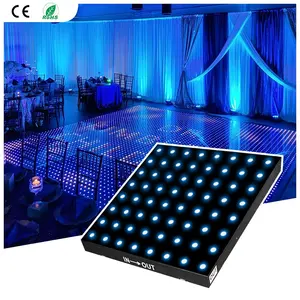 Led Tanzfläche für draußen tragbare LED Pixel Tanzfläche kabellose DMX-Fernbedienung Magnet-Tanzfläche für Hochzeitsfeiern