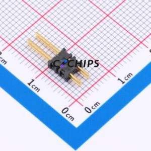 DWM-02-56-G-D-220 Pin Header Through hole Component (THT),P=1.27mm Connector 1.27mm 2.54mm Through Hole Double Row - Product Image 1