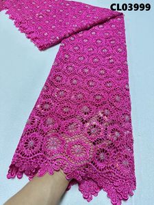 Nouvelle conception 2024 Tissu de dentelle africaine Nylon Polyester Spandex Dentelles Tissus pour femmes - Product Image 2