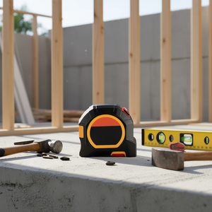 Medidor de Distancia Láser de 135 pies, Cinta Métrica Magnética Recargable de 16 pies, Herramienta de Medición de Grado Industrial para Obras de Construcción - Product Image 2