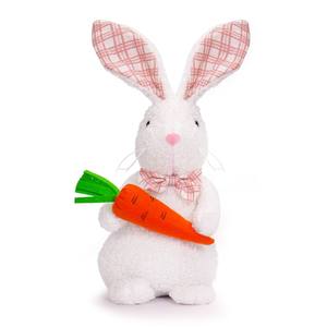 柔软毛绒复活节兔子公仔套装，粉彩风格兔子装饰，带蝴蝶结，适合复活节寻蛋派对和家居装饰 - Product Image 4
