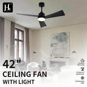 Ventilador de Techo Moderno con Aspas de Madera LED Reversibles, Motor de CC de 6 Velocidades, 3 Colores y Cuerpo de Lámpara de ABS para Oficina en Casa, Perfil Bajo - Product Image 6