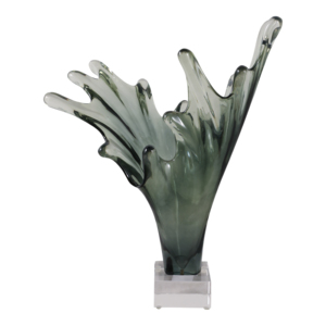 Scultura moderna ispirata alle onde, statua decorativa per casa, ufficio, bagno, pezzo d'arte d'accento. - Product Image 1