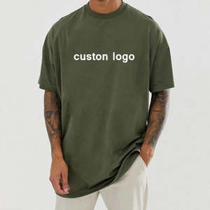 Camisetas de talla grande al por mayor/camiseta de gran tamaño de algodón 100% para hombre en blanco personalizada camiseta de impresión en blanco - Product Image 1