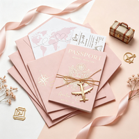 Invitations de mariage et d'anniversaire luxueuses, personnalisables, en carton de luxe, style artistique, imprimées en usine, livrets en papier à couverture rigide
