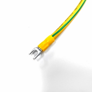 Câble <span class=keywords><strong>de</strong></span> mise à la terre jaune-vert avec pince crocodile 300A et borne <span class=keywords><strong>de</strong></span> type fourche 6mm² pour batterie automobile - Product Image 3