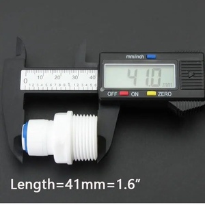 ข้อต่อแบบกดเพื่อเชื่อมต่อ ขนาด 3/4 นิ้ว เกลียวตัวผู้ ต่อกับท่อ PE ขนาด 1/4 นิ้ว OD ข้อต่อแบบเร็วสำหรับเครื่องกรองน้ำ <span class=keywords><strong>RO</strong></span> - Product Image 4