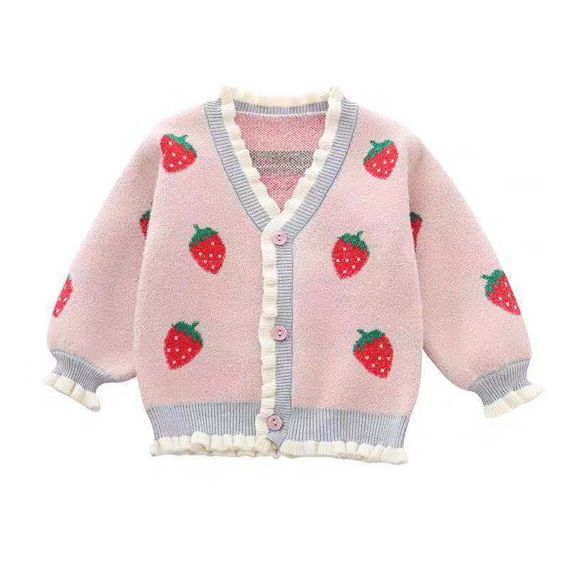 Детский свитер с длинным рукавом и v-образным вырезом