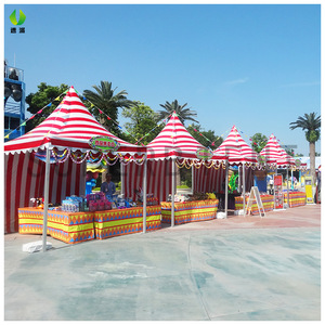 Carpa Rectangular para Eventos Comerciales al Aire Libre, de una Sola Capa, PVC Impermeable, Estructura Metálica con Refuerzo Diagonal, para Uso en Todas las Estaciones - Product Image 4