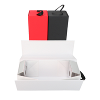 Boîte pliante en carton noir de luxe personnalisée, magnétique, en nouveaux matériaux, à prix avantageux, rigide, artisanale, industrielle, pour cadeaux et vin, vente en gros